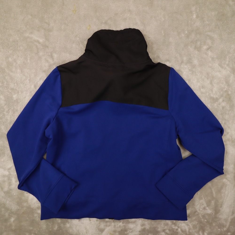 Lauren Ralph Lauren LRL Active Blue Black Color Block Zip up Jacket size Medium - Picture 4 of 7